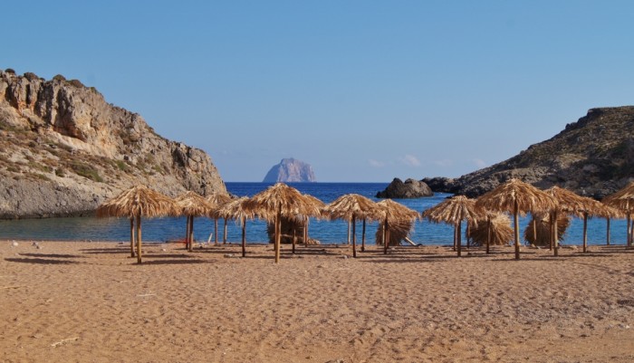Stranden van Kythira - Melidoni beach Stranden van Kythira - Melidoni beach