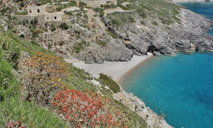 Stranden van Kythira - Sparagario Stranden van Kythira - Sparagario
