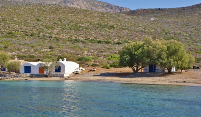 Stranden van Kythira - Limnionas beach Stranden van Kythira - Limnionas beach